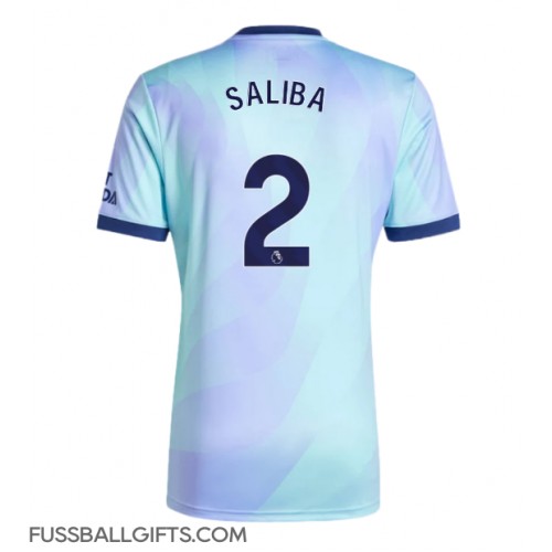 Arsenal William Saliba #2 Fußballbekleidung 3rd trikot 2024-25 Kurzarm